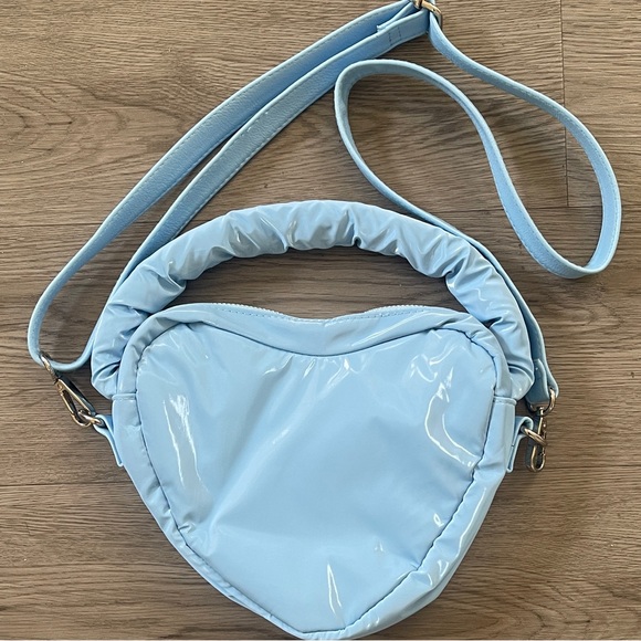 wild fable Handbags - Wild Fable Light Blue Heart Crossbody Bag